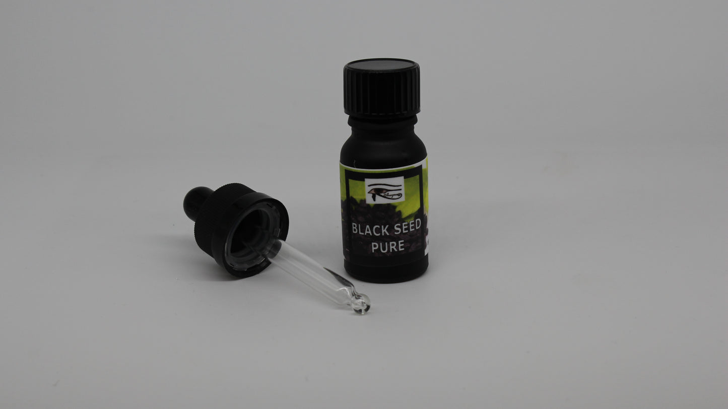 Black Seed Pure Oil 10ml dropper. Imported from Egypt