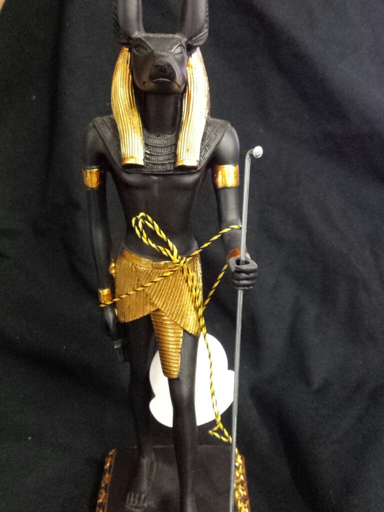 anubis-statue-black-gold-with-staff-28.5-cm-tall-hand-made-in-egypt