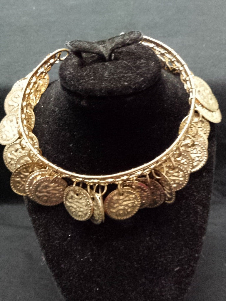 belly-dancing-1-row-coin-bracelet-embossed-coins-gold-tone-made-in-egypt