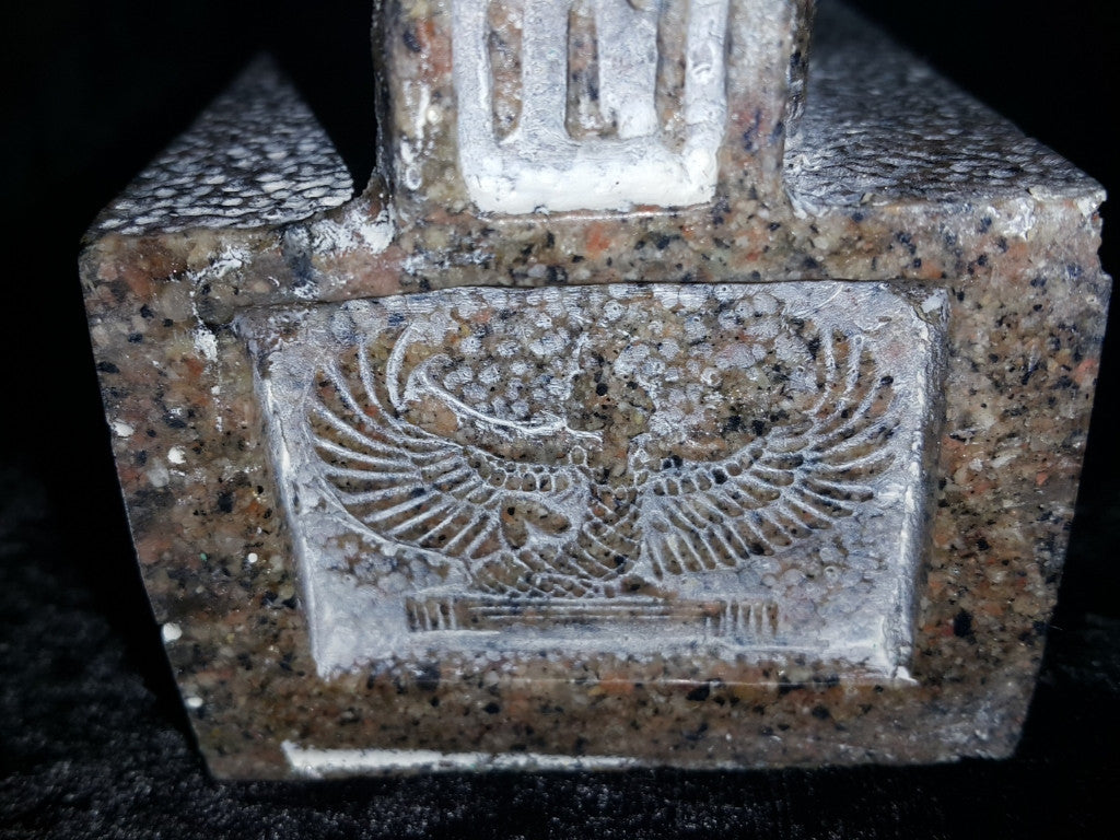 Aswan Granite Statue Ramesses ll Large. Made in Egypt by Semed.