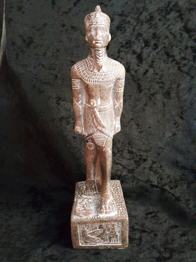 Aswan Granite Seti l Statue Made in Egypt by Semed.