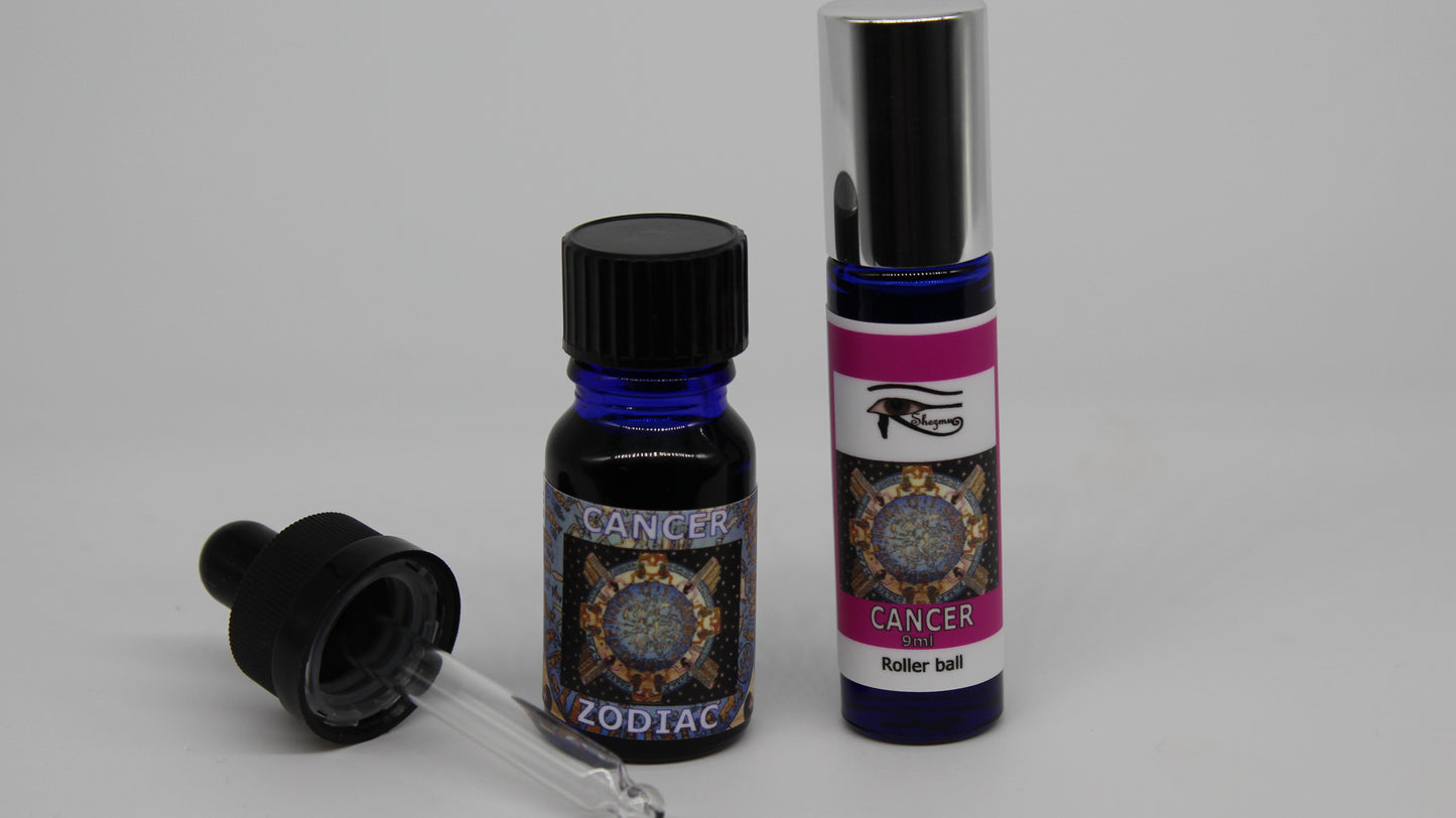 Shezmu Zodiac Collection CANCER Egyptian Essences Oils 10ml dropper/9ml roller Imported from Egypt