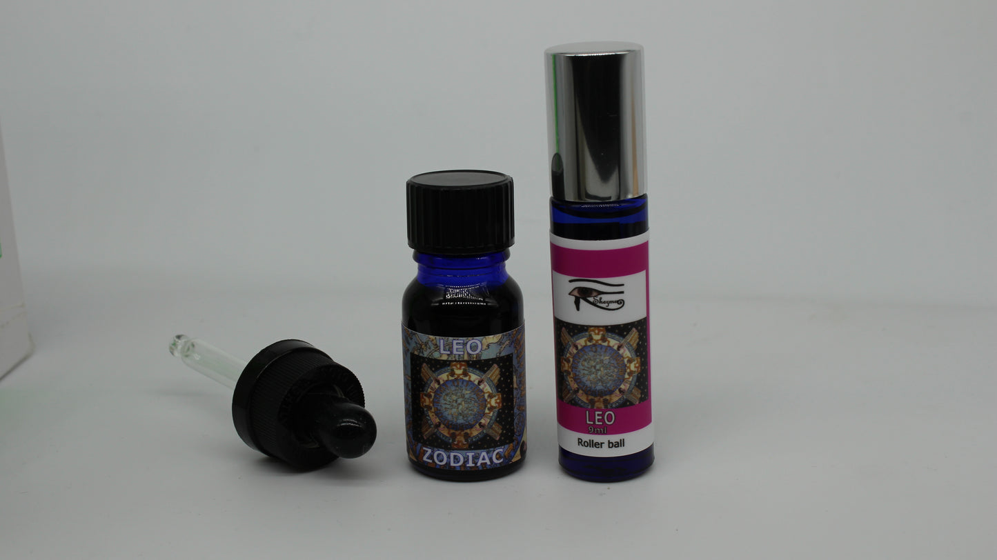 Shezmu Zodiac Collection LEO Egyptian Essences Oils 10ml dropper/9ml roller Imported from Egypt