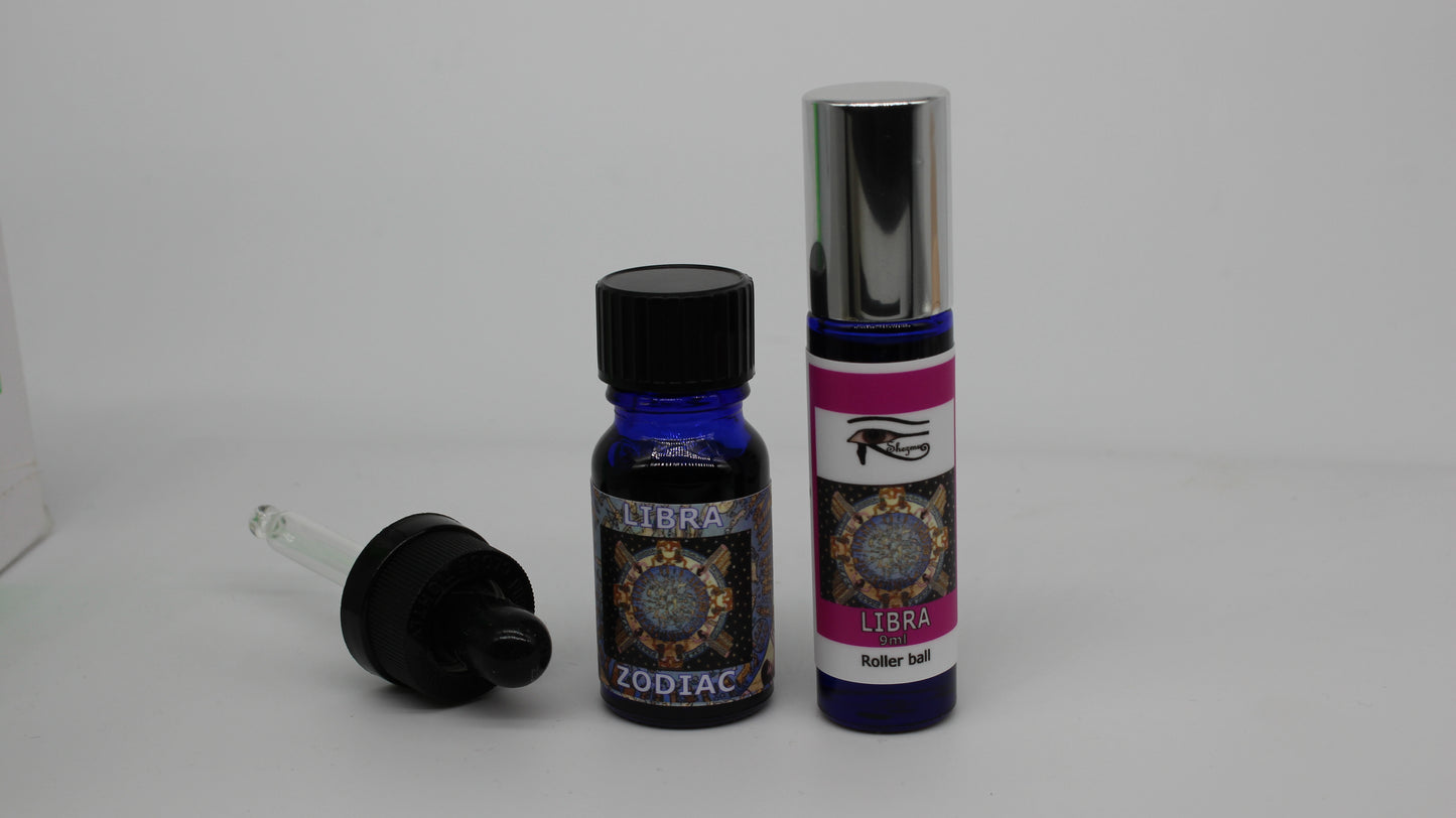 Shezmu Zodiac Collection LIBRA Egyptian Essences Oils 10ml dropper/9ml roller Imported from Egypt