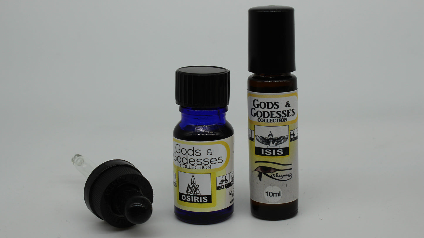 Shezmu Egyptian Gods and Goddess OSIRIS Pure Essences Oils 10ml dropper/9ml roller. Imported from Egypt