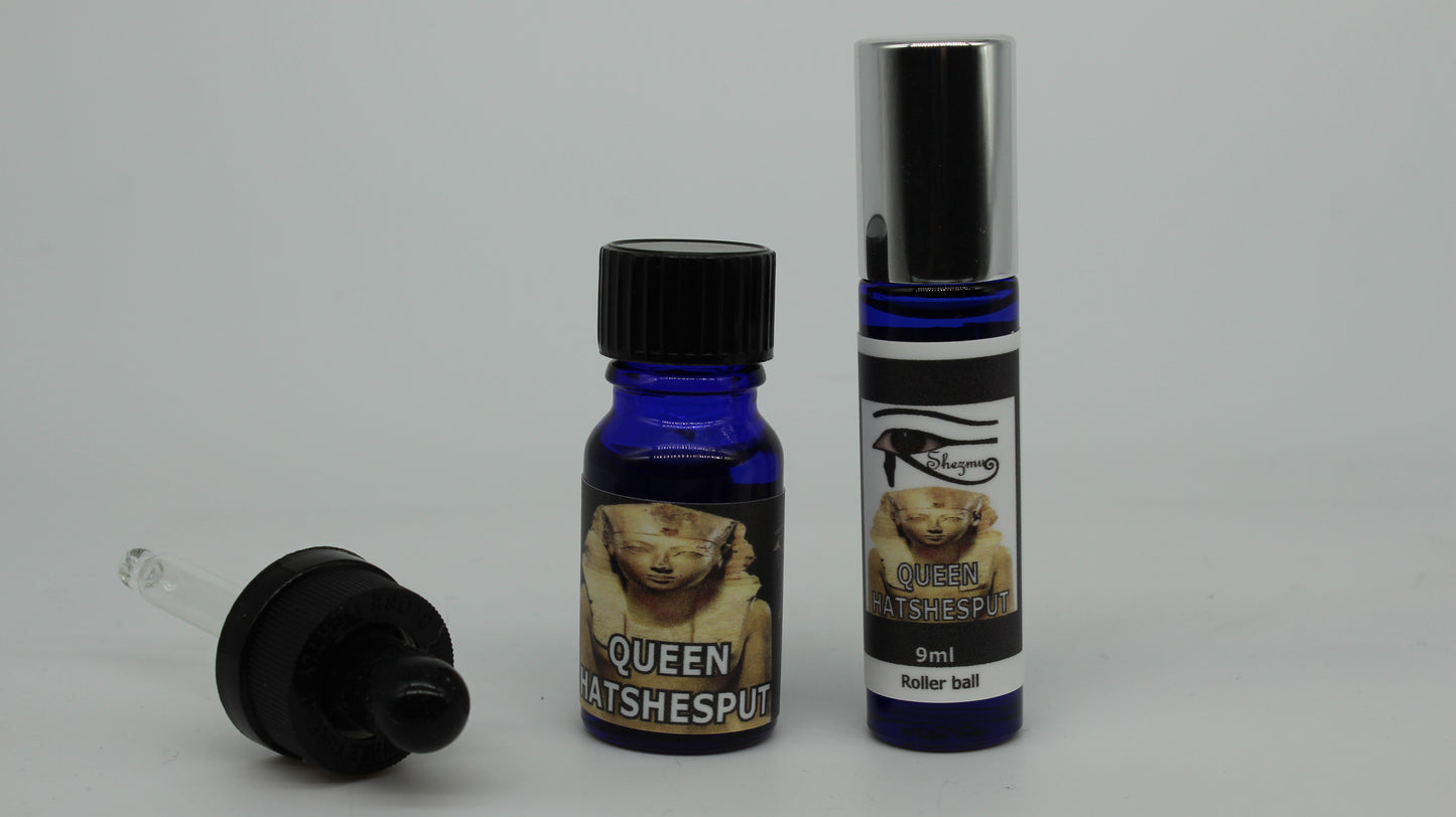 Shezmu PHARONIC Collection Queen Hatshepsut Egyptian Essences Oils 10ml dropper or 9ml roller Imported from Egypt