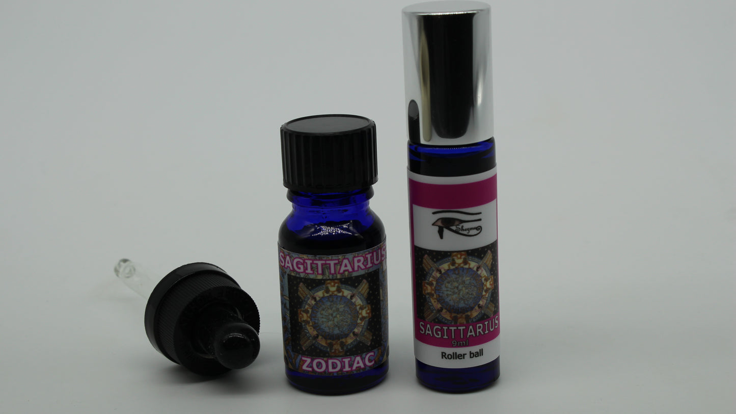 Shezmu Zodiac Collection SAGITTARIUS Egyptian Essences Oils 10ml dropper/9ml roller Imported from Egypt
