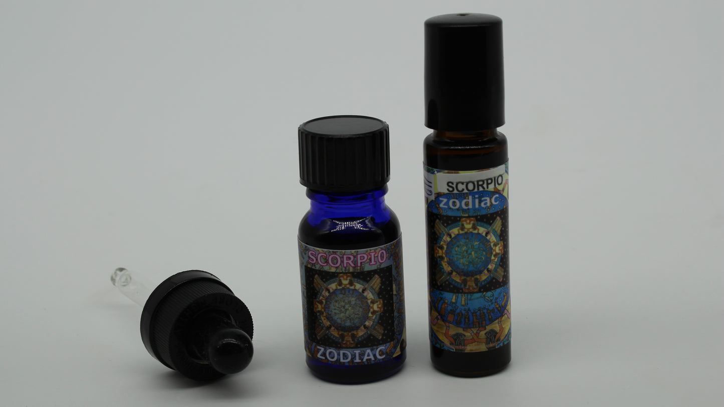 Shezmu Zodiac Collection SCORPIO Egyptian Essences Oils 10ml dropper/9ml roller Imported from Egypt