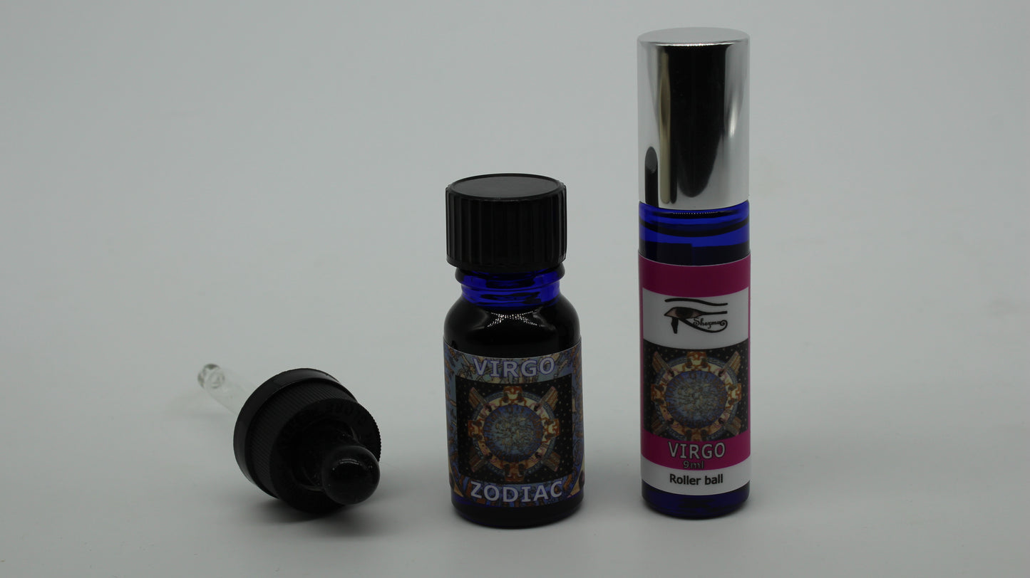 Shezmu Zodiac Collection VIRGO Egyptian Essences Oils 10ml dropper/9ml roller Imported from Egypt