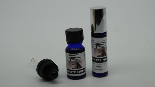 Shezmu PURE WHITE MUSK Egyptian Essences Oils 10ml dropper, 9ml roller. Imported from Egypt (Copy)