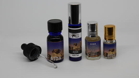 Aida Egyptian Oils Essences 10,9,5,2ml roll-on/dropper Egypt