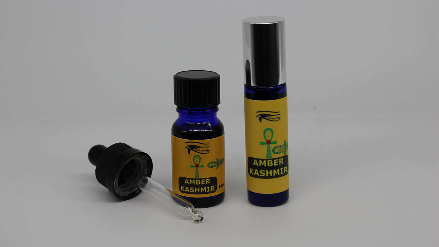 Shezmu CHAKRA PURE AMBER KASHMIR Egyptian Essences Oils 10ml Dropper/9ml roller. Imported from Egypt