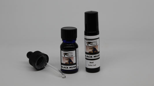 Shezmu PURE BLACK MUSK Egyptian Essences Oils 10ml dropper, 9ml roller. Imported from Egypt
