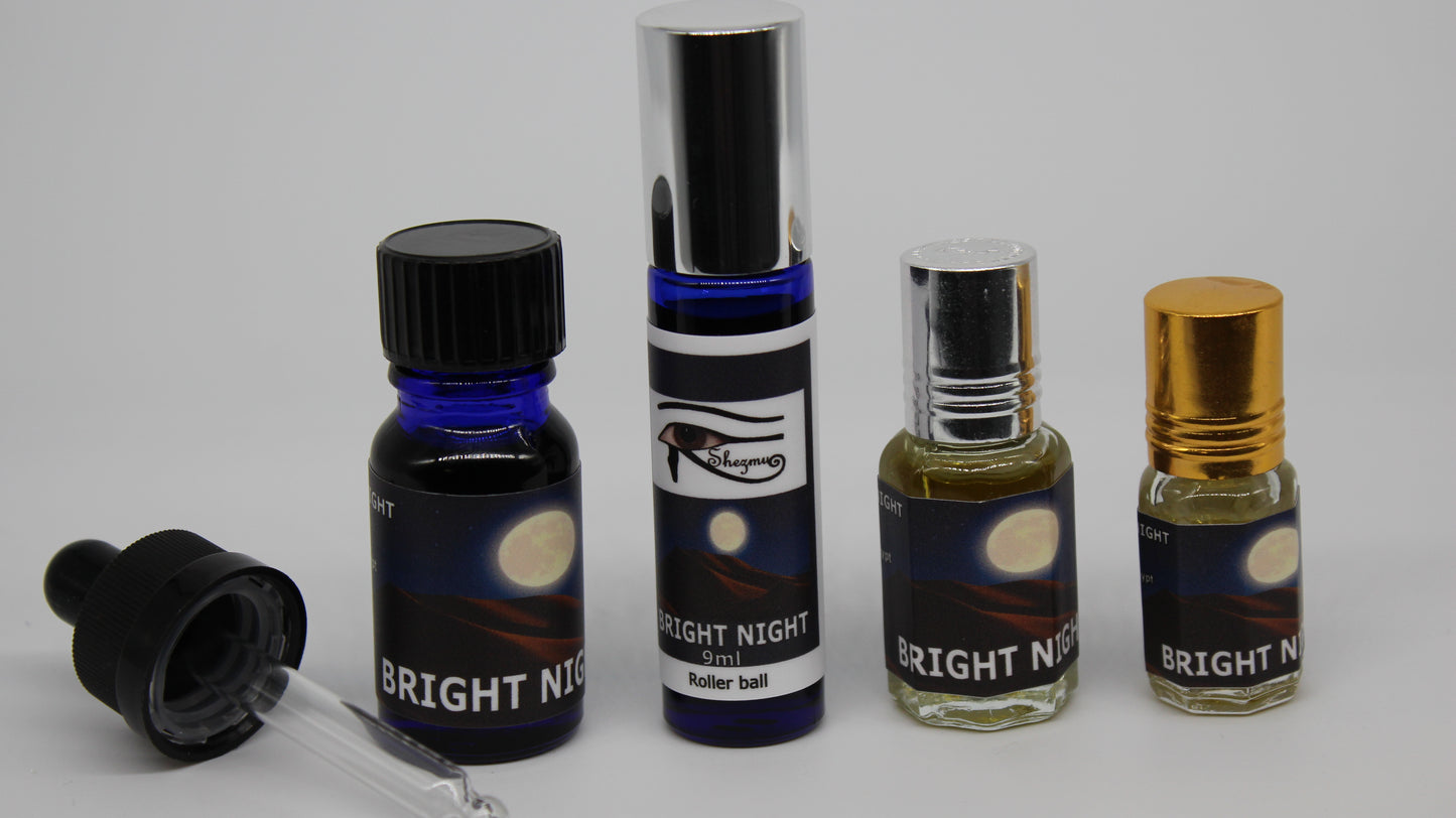 Bright Night, Egyptian Essences Oils 10ml Dropper/9,5,2ml Roller Imported from Egypt