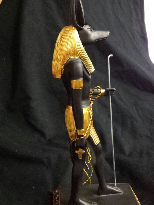 anubis-statue-black-gold-with-staff-23-cm-tall-hand-made-in-egypt