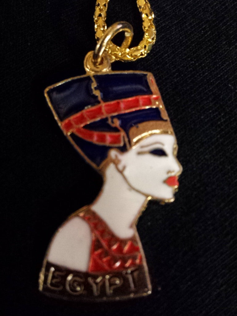 brass-and-enamel-necklace-nefertiti-with-chain-handmade-in-egypt