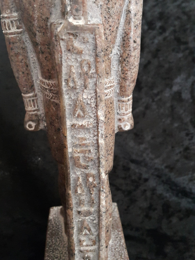 Aswan Granite Statue Ramesses ll Large.  Made in Egypt by Semed.