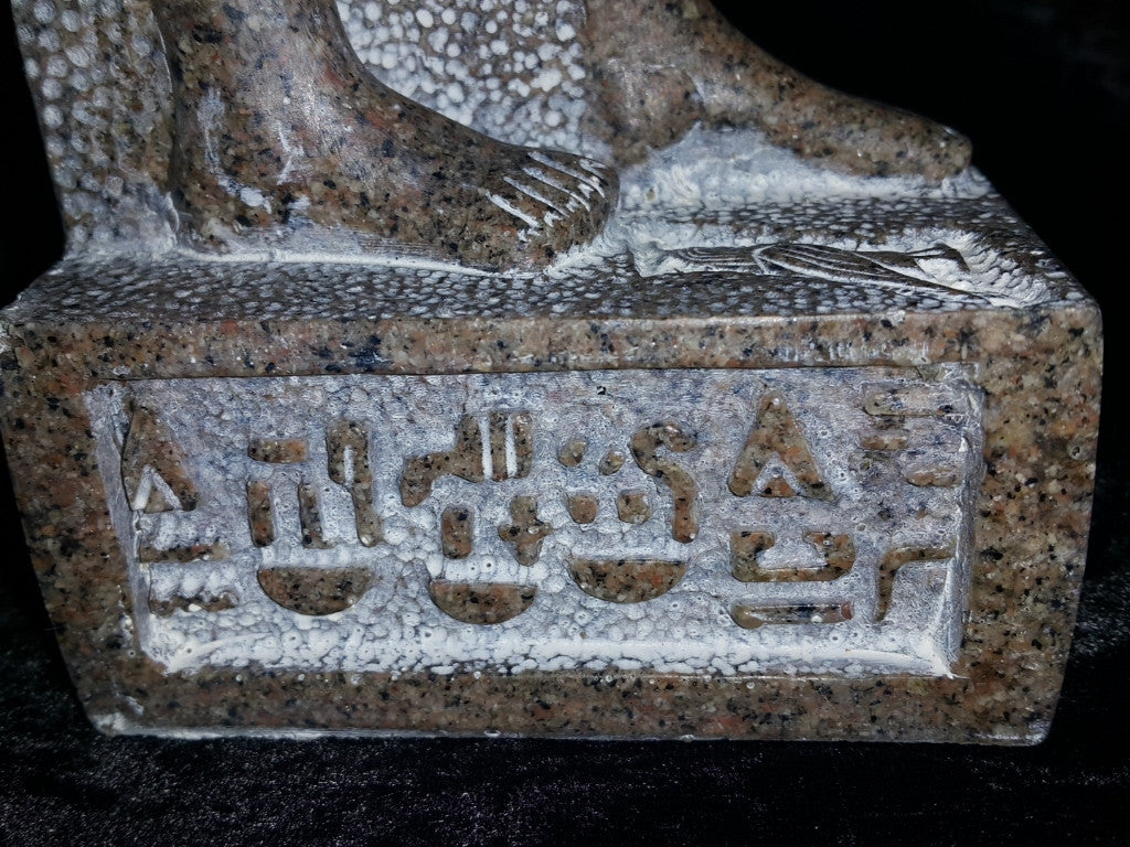 Aswan Granite Statue Ramesses ll Large.  Made in Egypt by Semed.