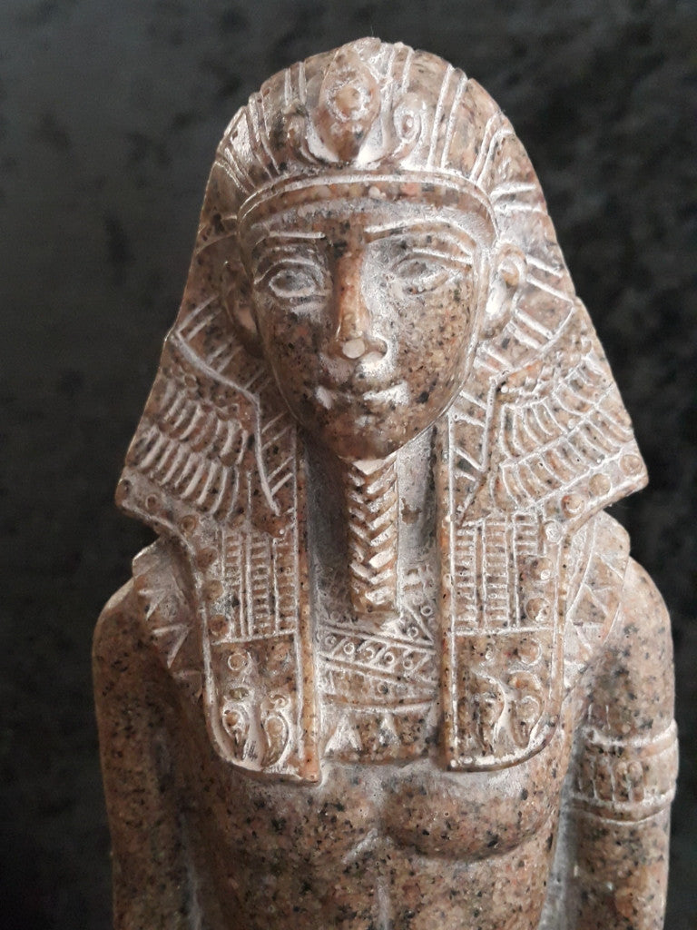 Aswan Granite Statue Ramesses ll Large.  Made in Egypt by Semed.