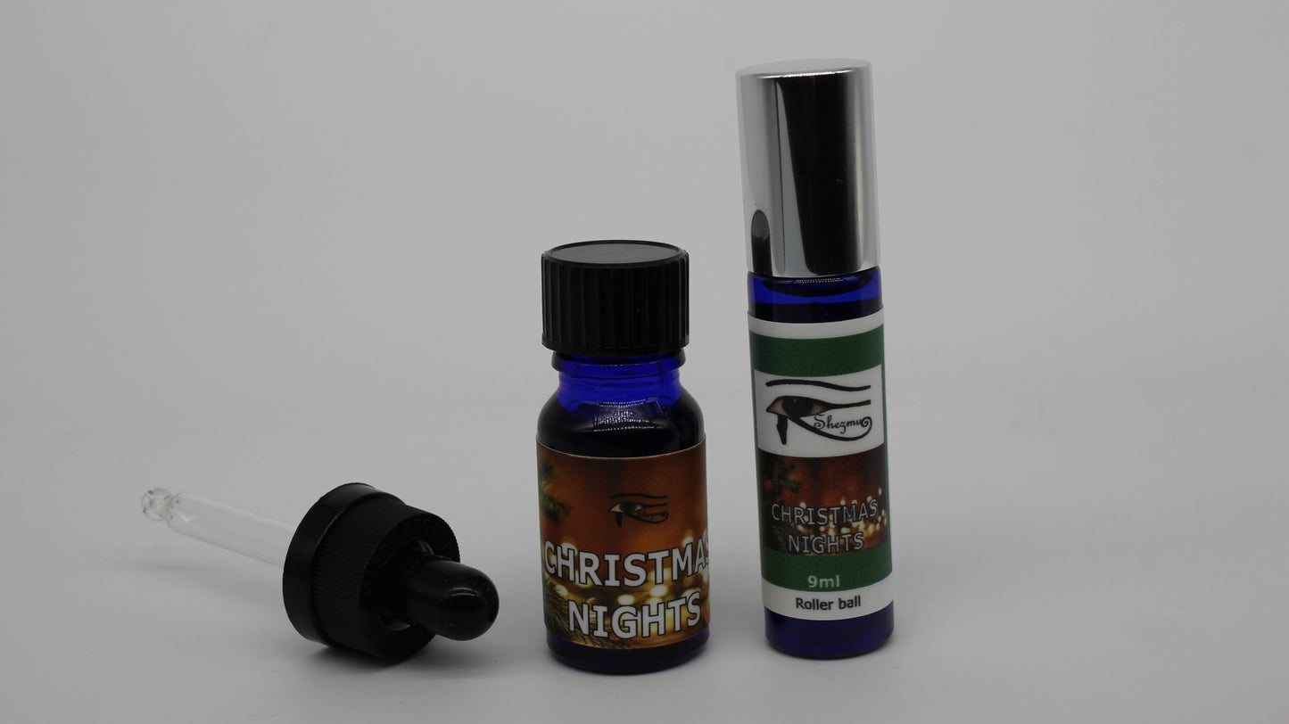 shezmu-egyptian-oils-perfume-christmas-night- 10 ml dropper, 9 ml roller