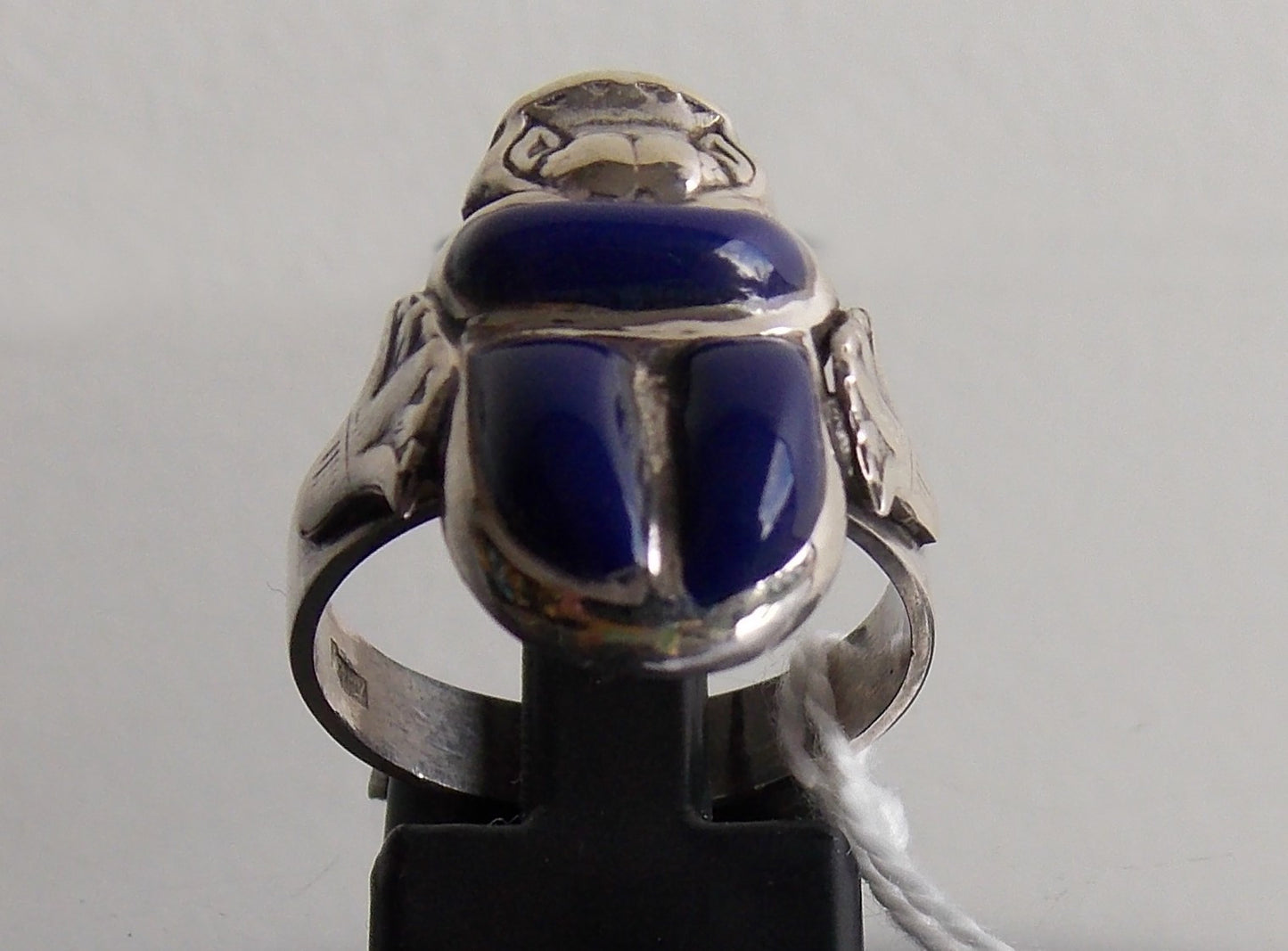 scarab-beetle-silver-and-genuine--ring-made-in-egypt-imported-into-australia