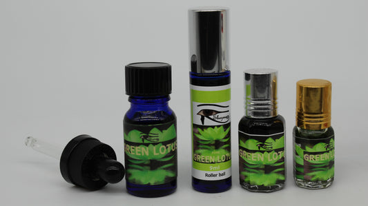 Shezmu PURE Sacred Green Lotus Egyptian Oils Essences 10,9,5,2ml Dropper/roller Egypt