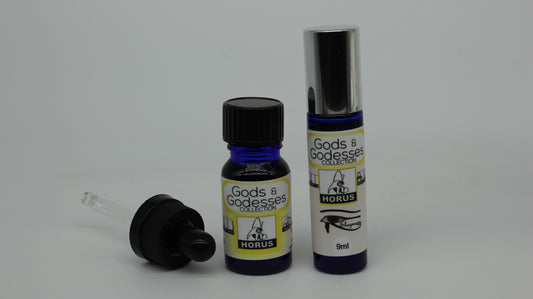 Shezmu Horus Egyptian Essences Oils 10ml dropper, 9ml roller. Imported from Egypt