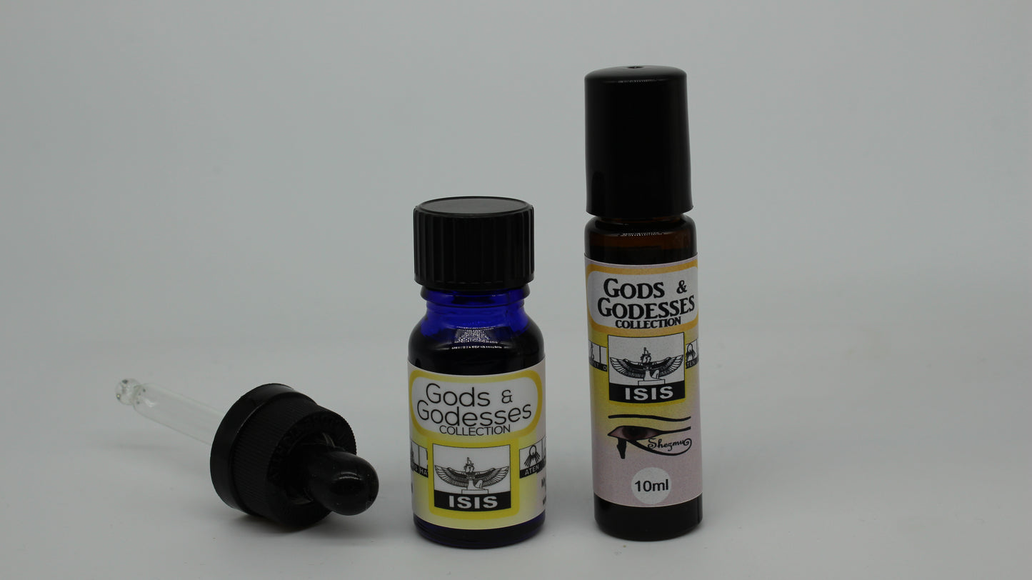 Shezmu Isis Egyptian Essences Oils 10ml dropper, 9ml roller. Imported from Egypt