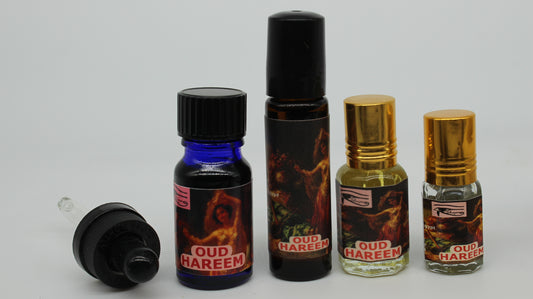 Shezmu PURE Egyptian OUD Hareem Essences Oils 10ml dropper, 9,5,2ml roller. Imported from Egypt