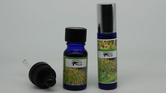 Shezmu PURE PAPYRUS Egyptian Oils Essences 10ml dropper, 9ml roller Egypt