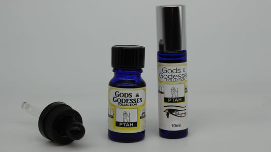 Shezmu PTAH Egyptian Essences Oils 10ml dropper, 9ml roller. Imported from Egypt