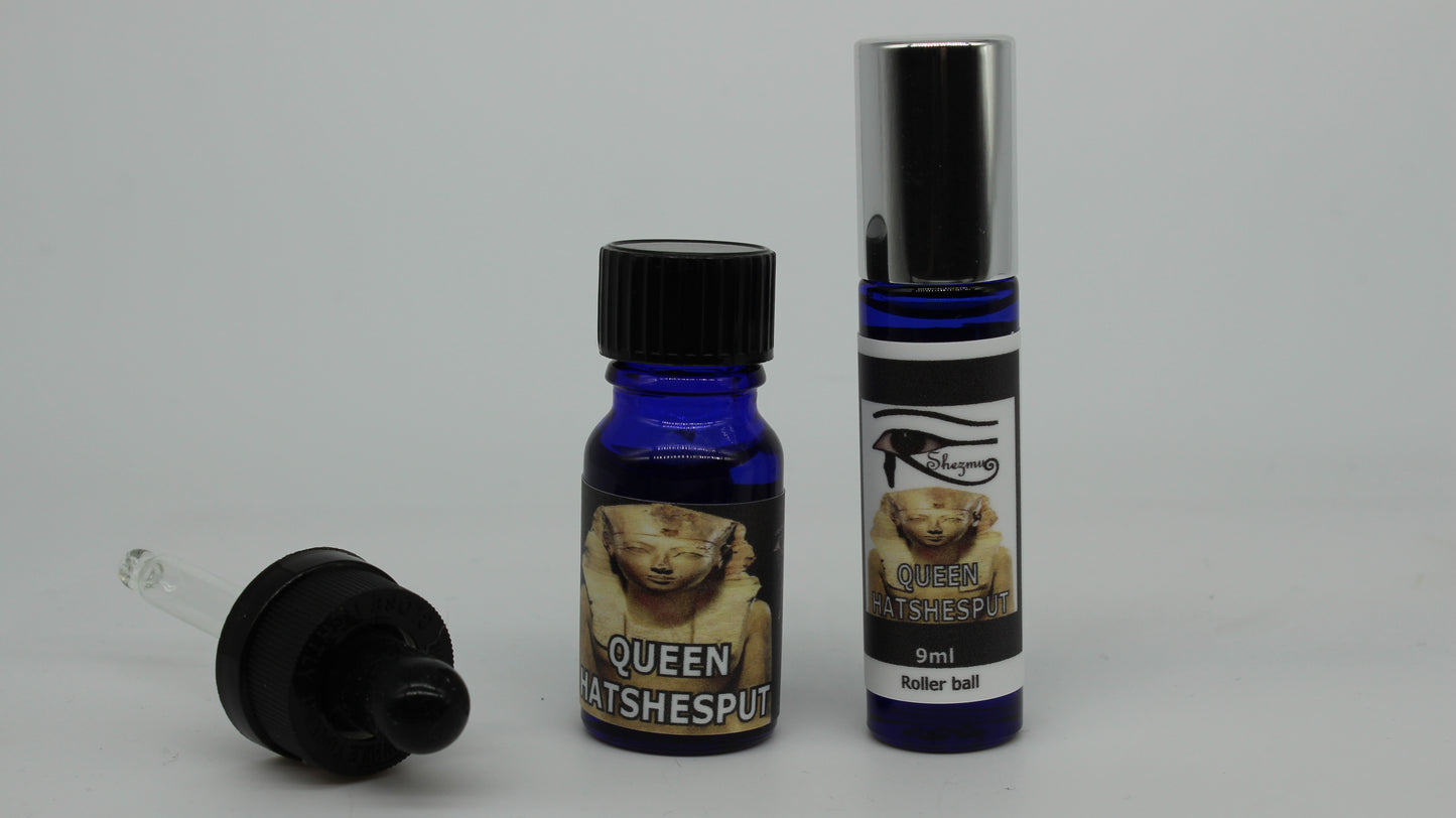 Shezmu PHARONIC Collection Queen Hatshepsut  Egyptian Essences Oils 10ml dropper or 9ml roller Imported from Egypt