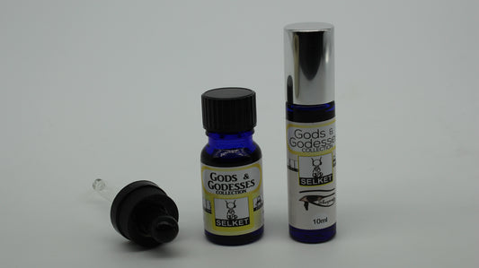 Shezmu Selket Egyptian Essences Oils 10ml dropper, 9ml roller. Imported from Egypt
