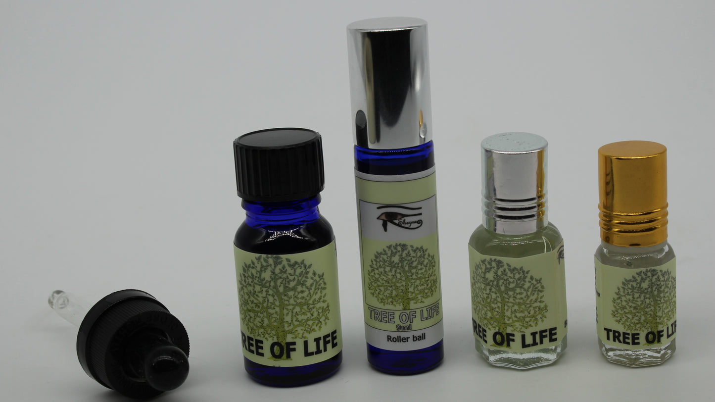 Shezmu PURE Tree of Life Egyptian Essences Oils 10ml Dropper, 9ml,5ml,2ml roller Imported from Egypt